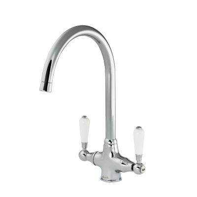 ELBE CH | Chrome Tap with White Levers