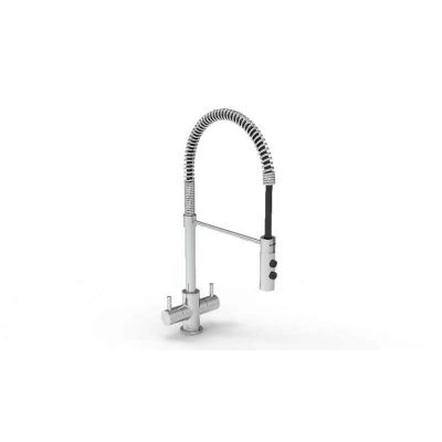 Dual lever chef mixer tap in Chrome